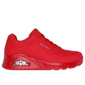 SKECHERS Uno Stand on Air Sneakers in Red, Size 11 Wide New in Box with Callout